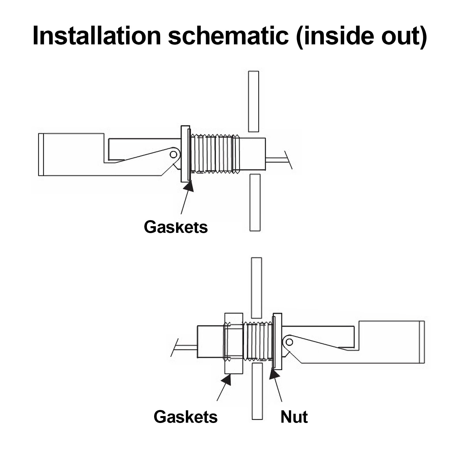4 Stück Schwimmerschalter Wasserstandssensor - Seitlich Montiert Für Tank, Pool & Aquarium