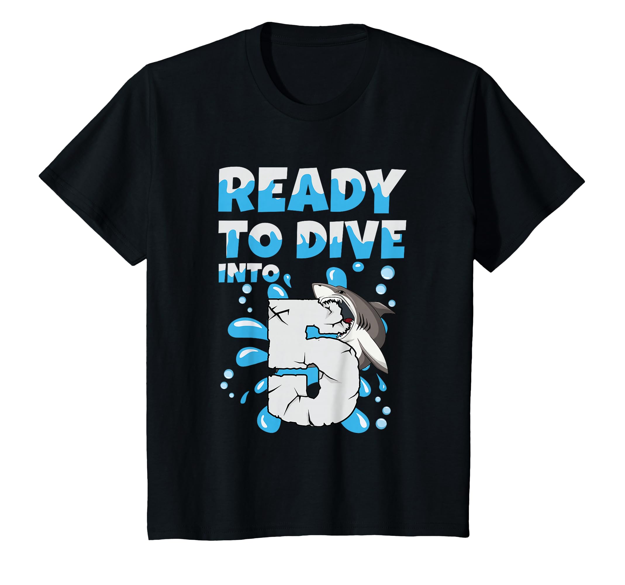 Kids Ready to Dive into 5 Design for a 5 Years Old Birthday boy T-Shirt