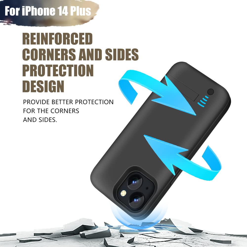 BAHOND [Upgraded] Battery Case For IPhone SE 2020/8 / 7 / 6S / 6, 5500mAh Rechargeable Extended - View #12