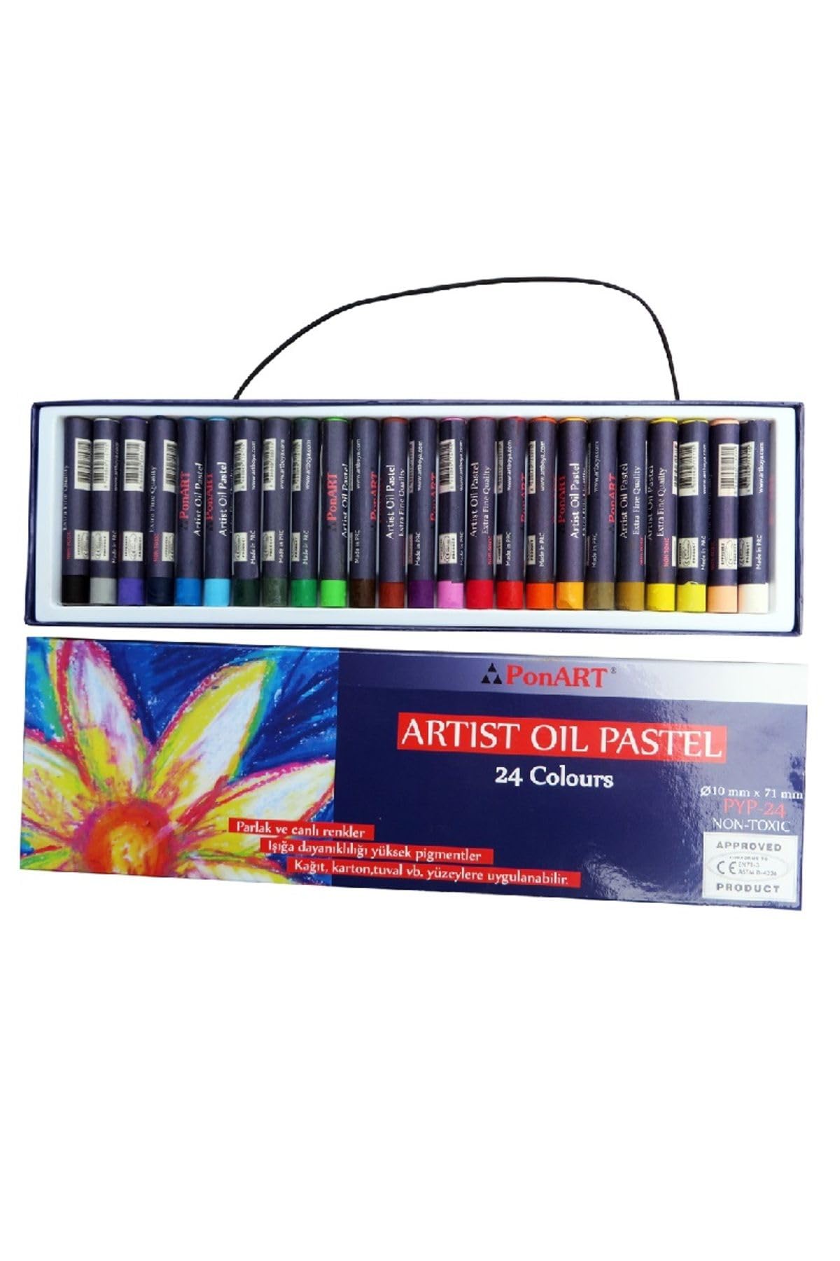 PonART Artist Range Pastele olejne, 24 kolory