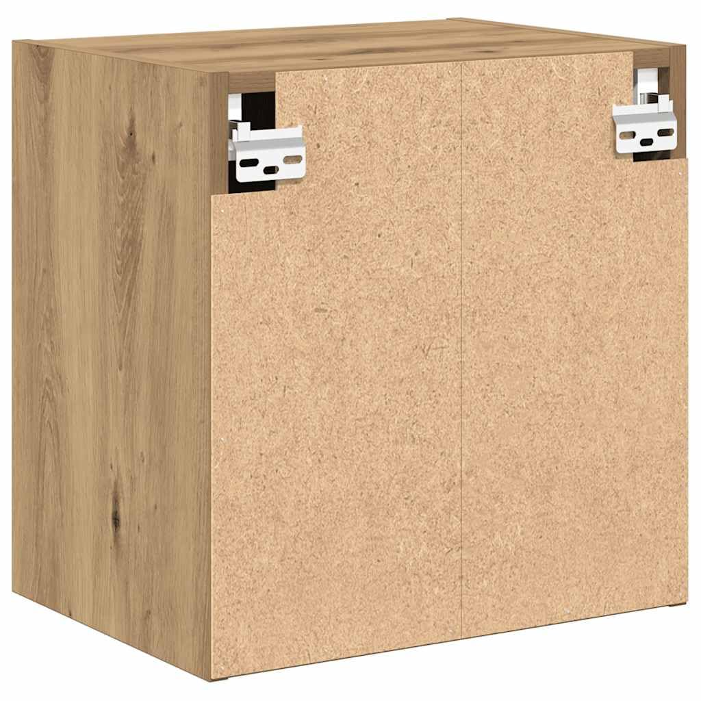 INLIFE Garagen-Wandschränke 2 STK. Artisan-Eiche Holzwerkstoff,Wirtschaft & Industrie,Gewerbliche Lagerung,Industrieschränke,Braun,14.95 KG,860642