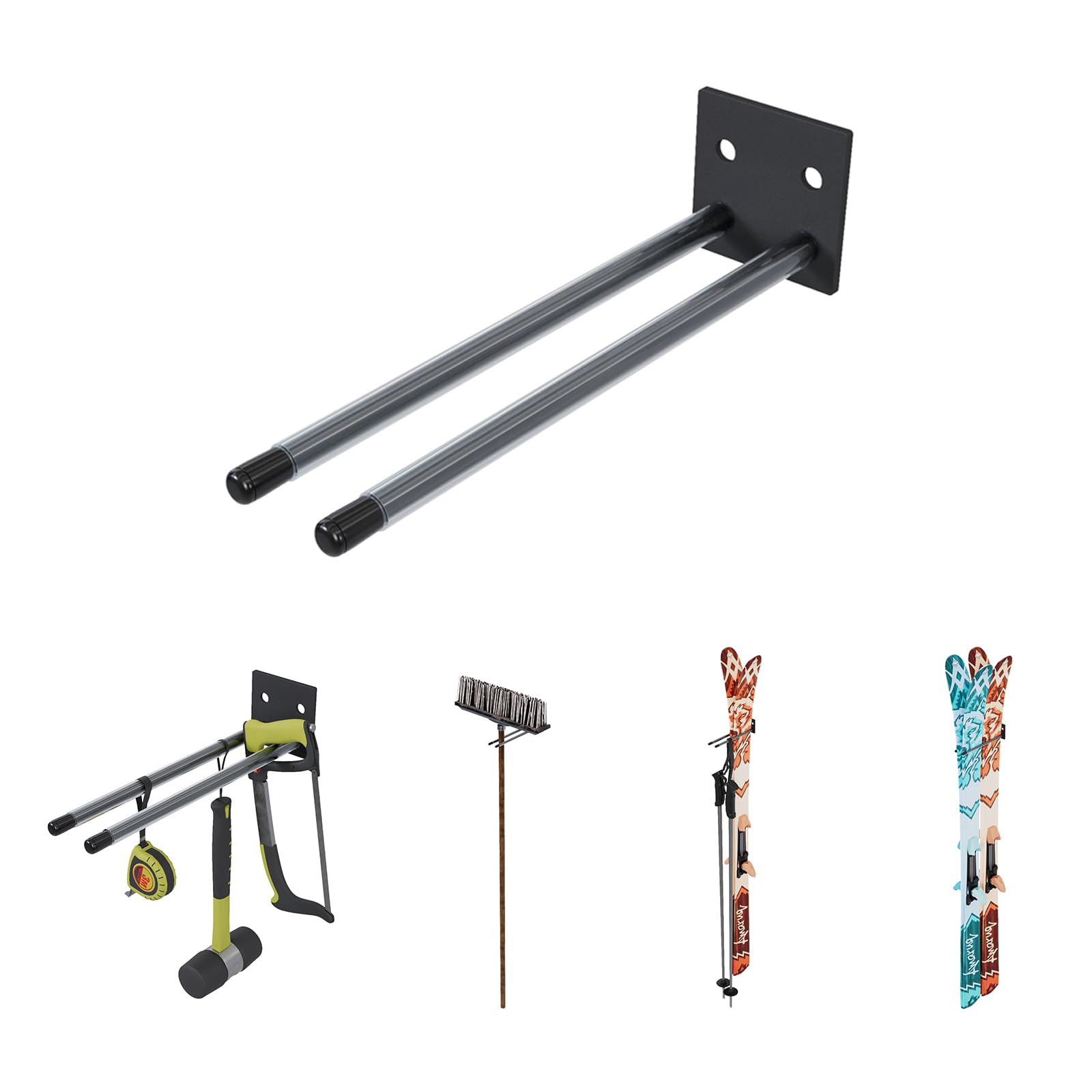QLS Support mural pour skis N2 - 22 cm