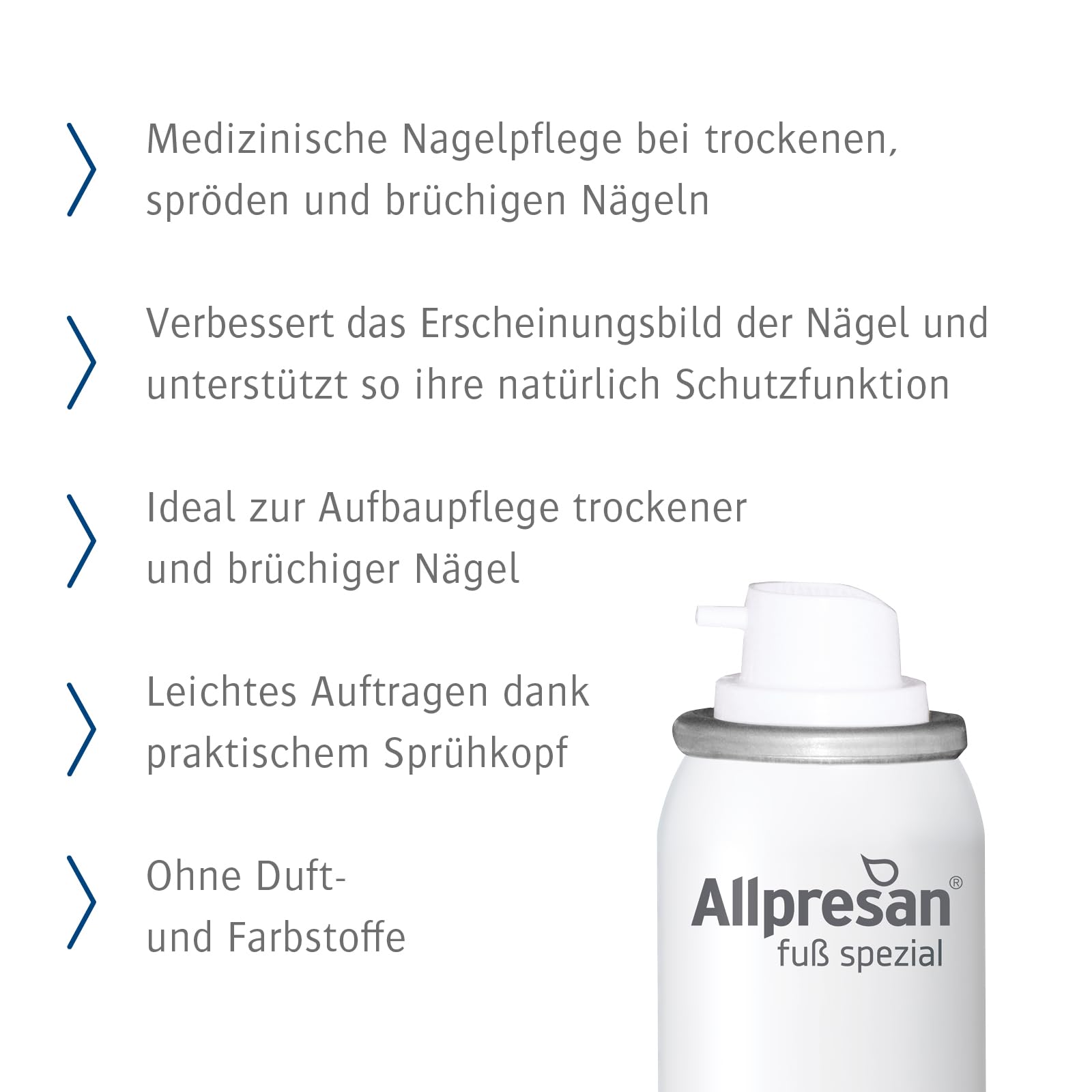 Allpresan Fuß Spezial Nr. 2 - Aceite para uñas sanas y cuidadas - Para el cuidado de uñas secas, cuidado de las uñas, 2 x 50 ml