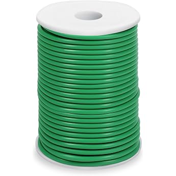 Plant Wire 3.5 mm Green Plant Wire Soft Garden Wire Rubberised Plant Ties for Gardening Climbing Plants Climbing Roses 20 m