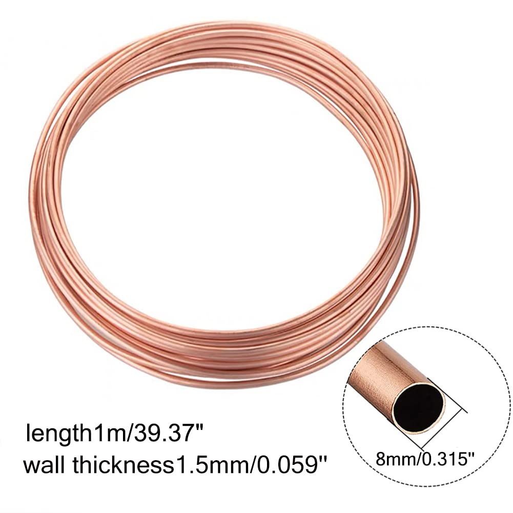 Amazon.co.jp: ACICS 冷凍配管水冷用銅コイルチューブ OD8mm9