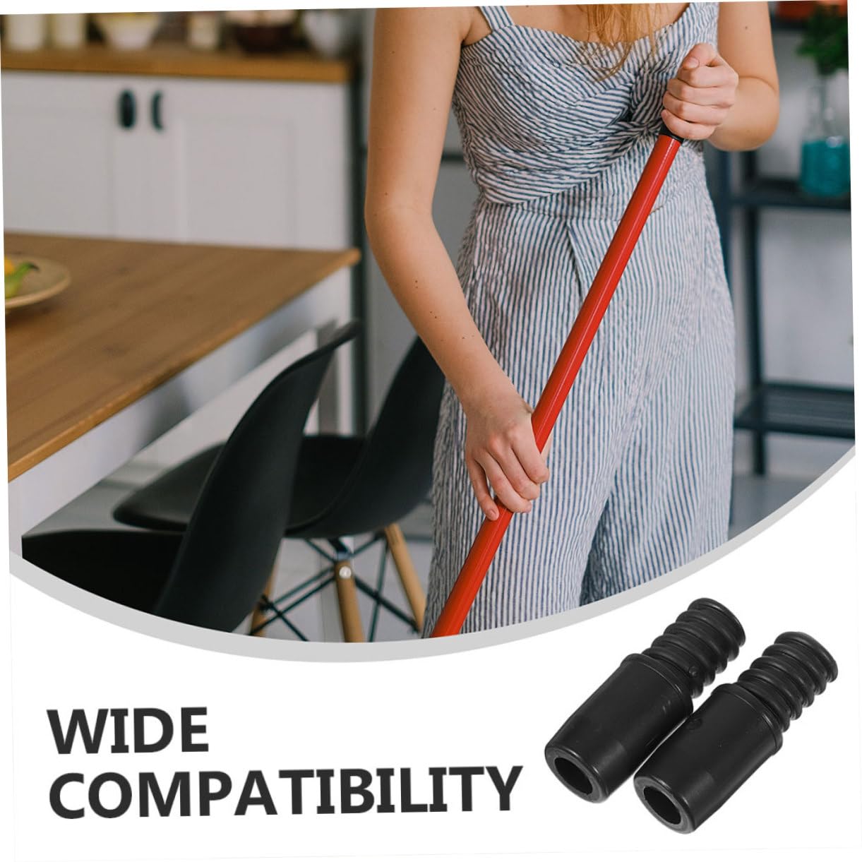 6 Piezas Conjunto Conectores de Roscada para Mangos de Fregona Adaptadores de Reparación para Poste Telescópico Compatible con Tubos de Accesorios Prácticos para Hogar y