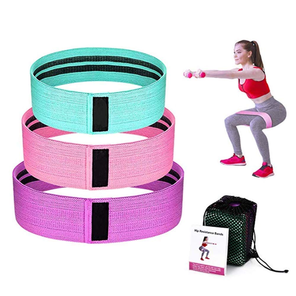 Resistance Bands for Legs and Butt,Exercise Bands Hip Bands Wide Booty Bands Workout Bands Sports Fitness Bands Stretch Resistance Loops Band Anti Slip Elastic
