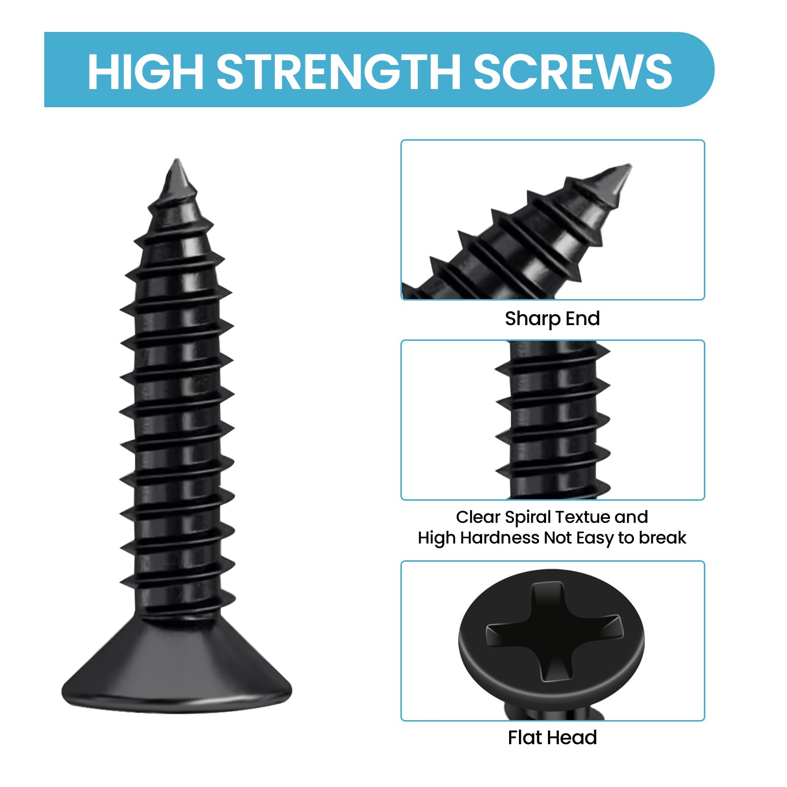 Biqing 20PCS Black Angle Bracket 0.78 x 0.78 inch (20*20mm) Mini Corner Brace Bracketfor Securing Wooden Frames Tables Chairs Furniture Chairs with Screws - Image 2