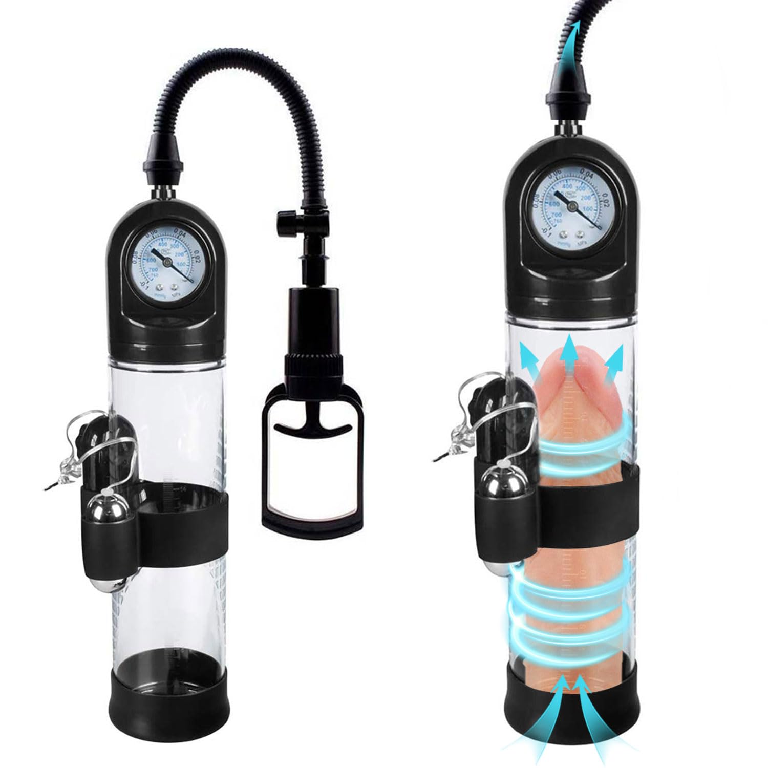 U2B-12.2 Inch Male Vacuum Pump Enlarger Enlarge Transparent Tube for Man