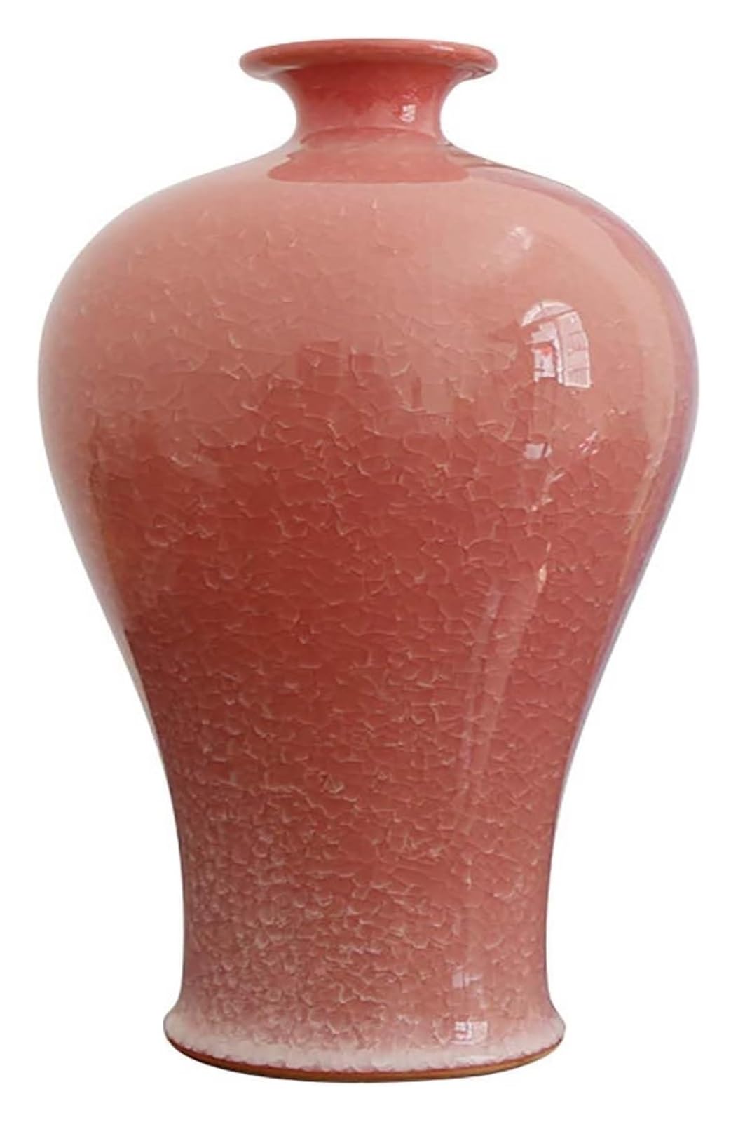 SnamicE Vase Tabletop Vase Ceramic Vase Desktop Wedding Flower Vessels Chinese Flower Arrangement Vessels Floor,One Color-Small