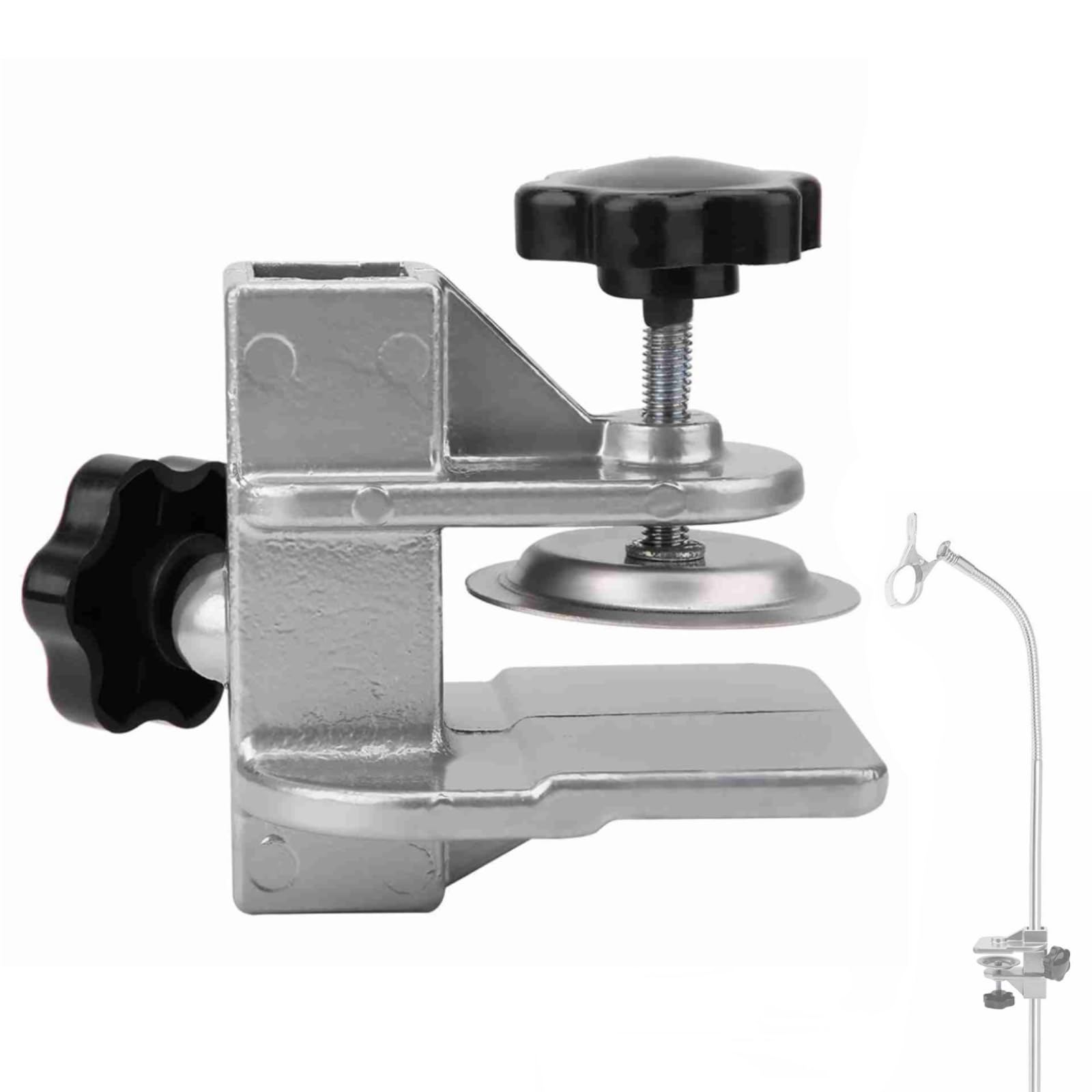 Milltrip Pet Grooming Table Arms Clamp, Aluminum Table Arm H Bar Clamp Holder for Dog Cat Grooming (Inner Dia 2.3 * 2.3cm)