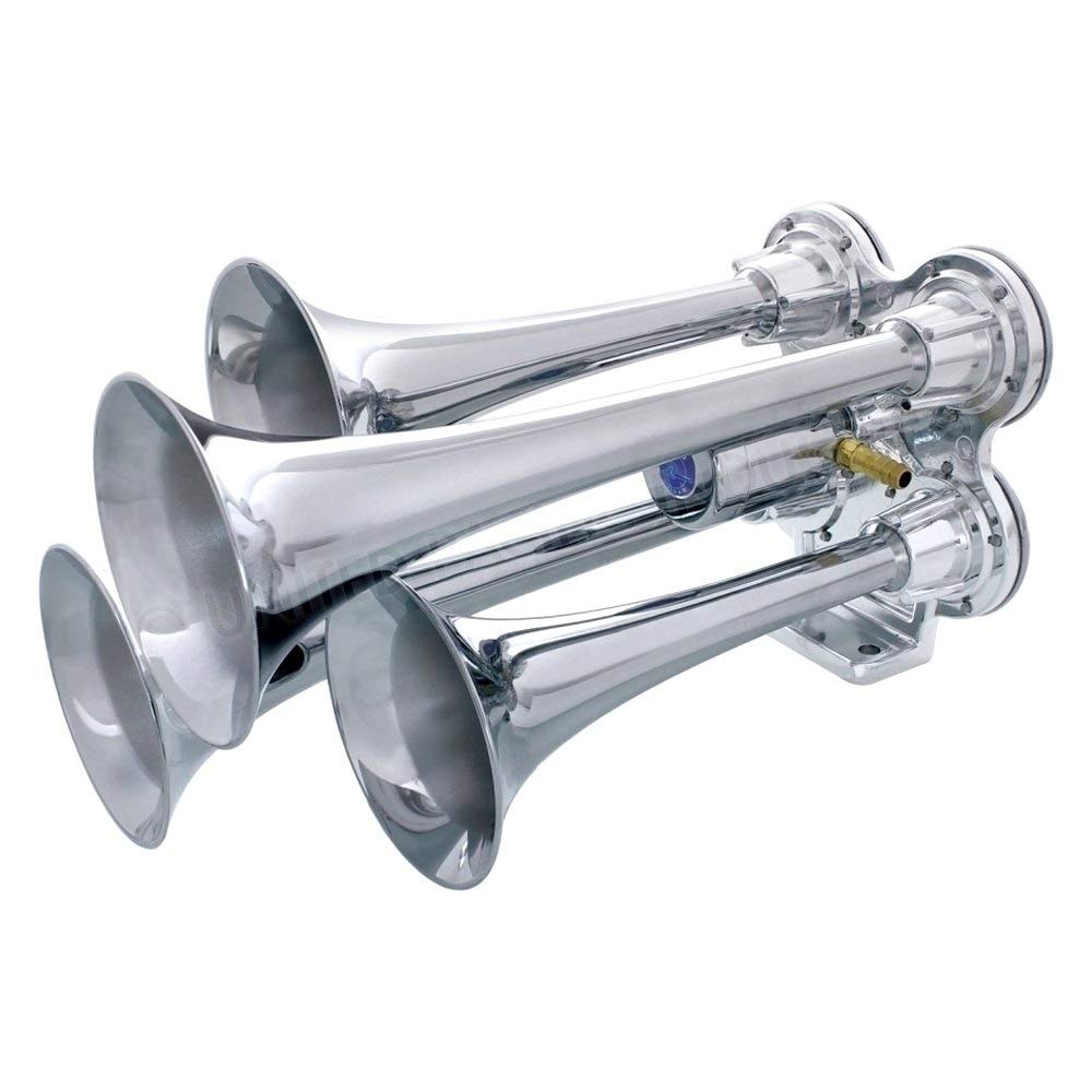 United Pacific Chrome 4 Trumpet Small Train Horn