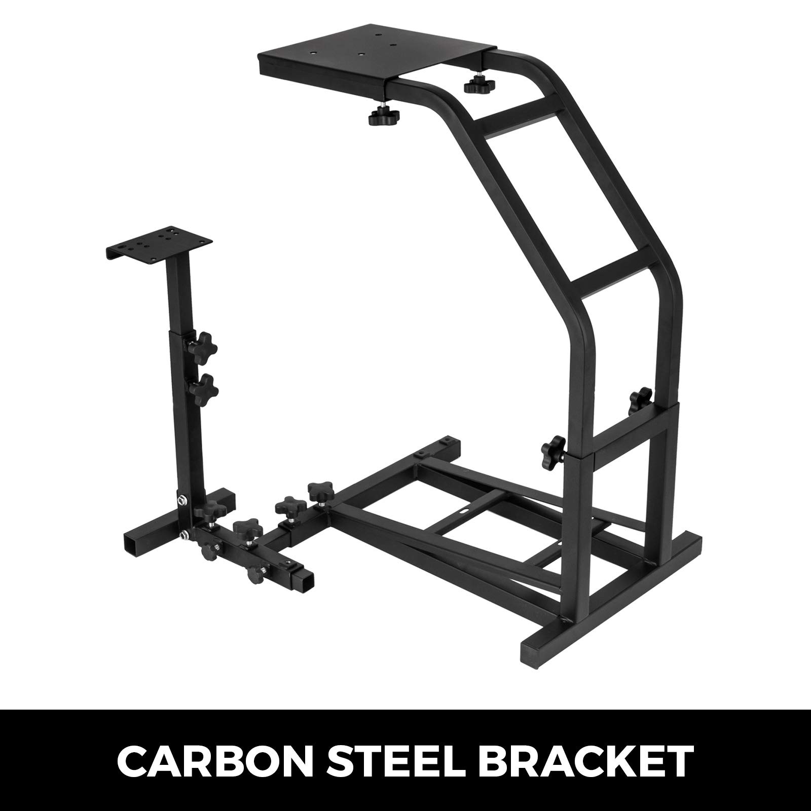 VEVOR Stojak na kierownicę symulatora wyścigów dla Logitech G29, G27 i G25 Racing Wheel Pro Stand Racing Wheel Stand z V2 Wsparcie Game Support koła i pedały nie są wliczone w cenę czarny