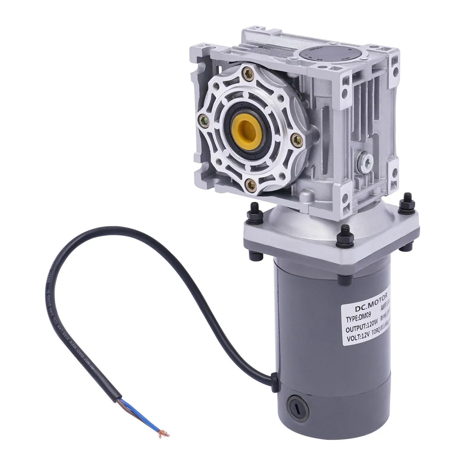 Riduttore di velocità a vite senza fine con riduttore CC da 120 W, motore elettrico for camper ad alta coppia, 12 V, 1800 giri/min Trasmissione fluida