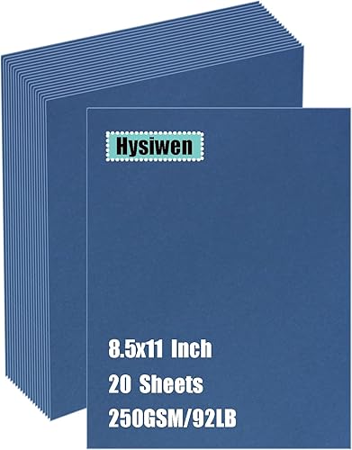20 hojas de cartulina azul marino de 8.5 x 11 pulgadas, 92 libras de grosor para hacer tarjetas, invitaciones, manualidades de papel o dibujo disponible en Yaxa Costa Rica