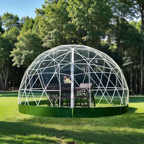 Weatherproof Geodesic Dome Tent with Transparent Cover – Ideal for Outdoor Camping, Greenhouse Gardening, and Backyard Gatherings