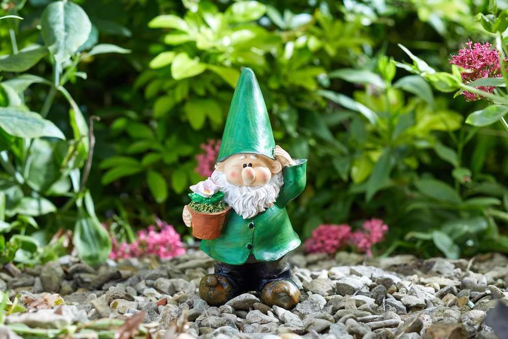 Smart Solar Figure GNOMO C/Pot 20,5CM, Black