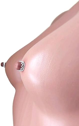 Miniatura 4 de Anillos de pezón de plata SilverBuds Corona ajustables sin perforación