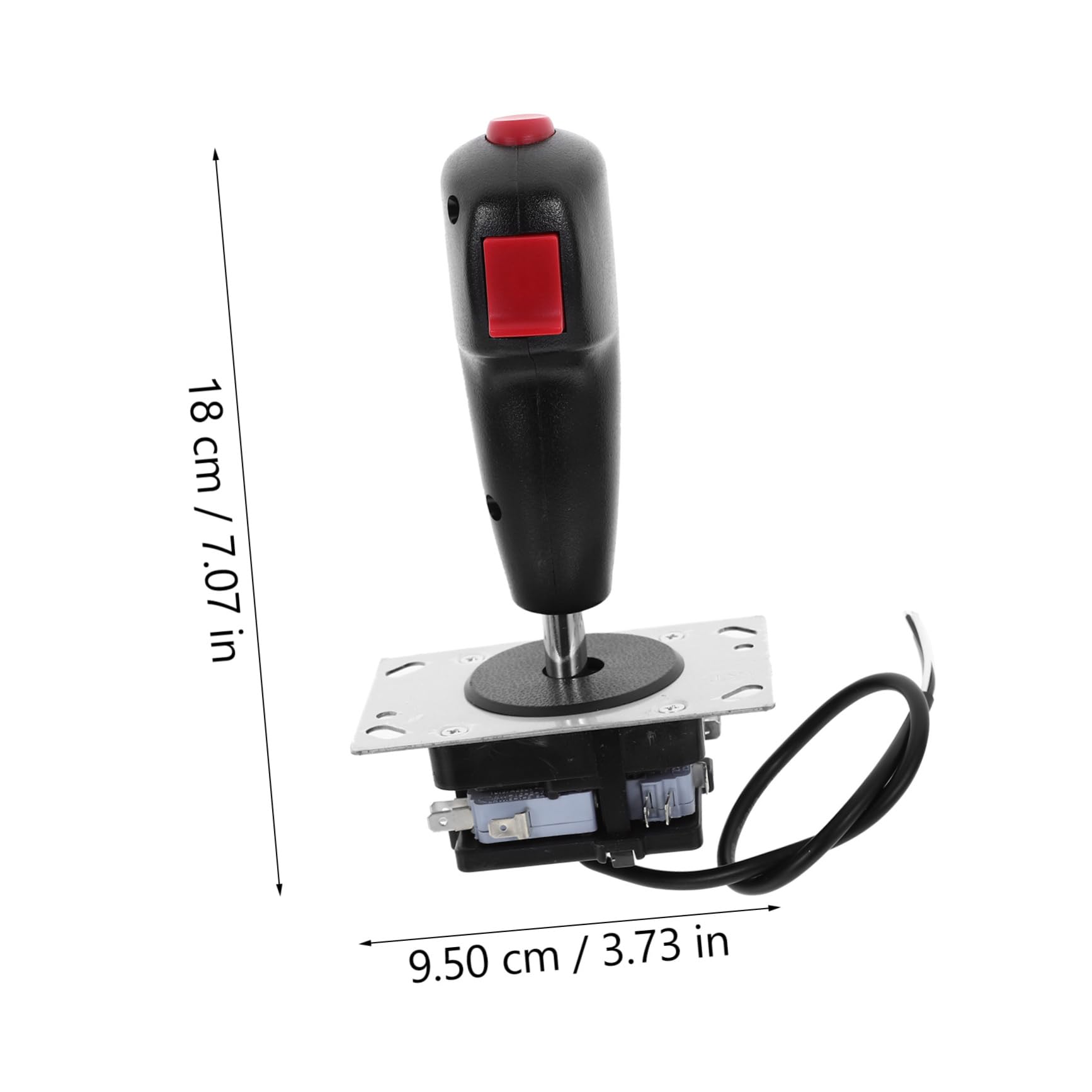 BESTonZON Joystick da Gioco Vibrazione per Simulazione Aerea e Postazione Gaming, Stick Game Controller in Lega di Alluminio e Pvc, Flight Stick Joystick Micro Circuito