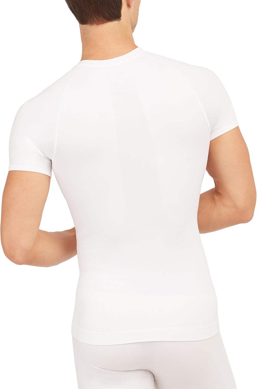SPANX Men’s Ultra Sculpt Seamless Crew Neck - Men’s Compression T-Shirt - Flattering Support - Breathable & Sweat Wicking