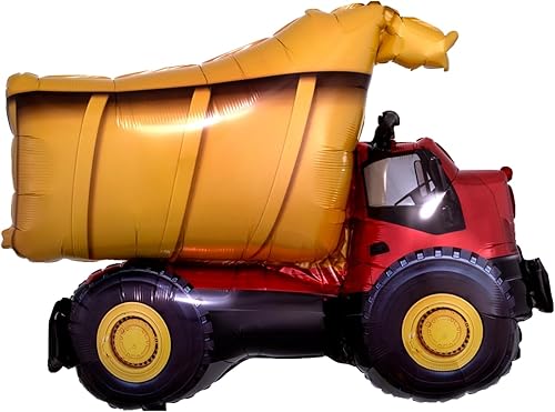 Miniatura 3 de Anagram Paw Pups - Tractor de carga frontal y escombros en patrulla, suministros para fiesta de cumpleaños, decoraciones de ramo de globos