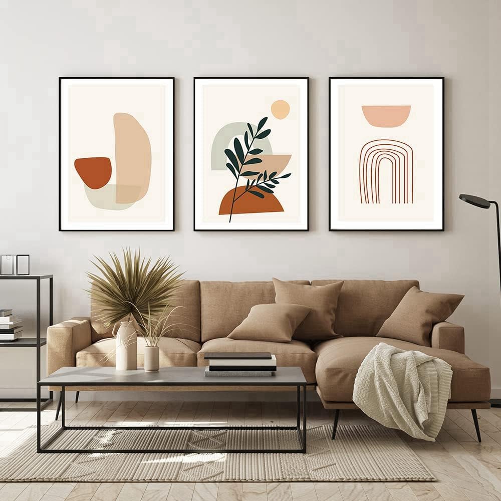 QPLGTU Geometric Abstract Poster Set, Plant Art Decoration Pictures - Image 2