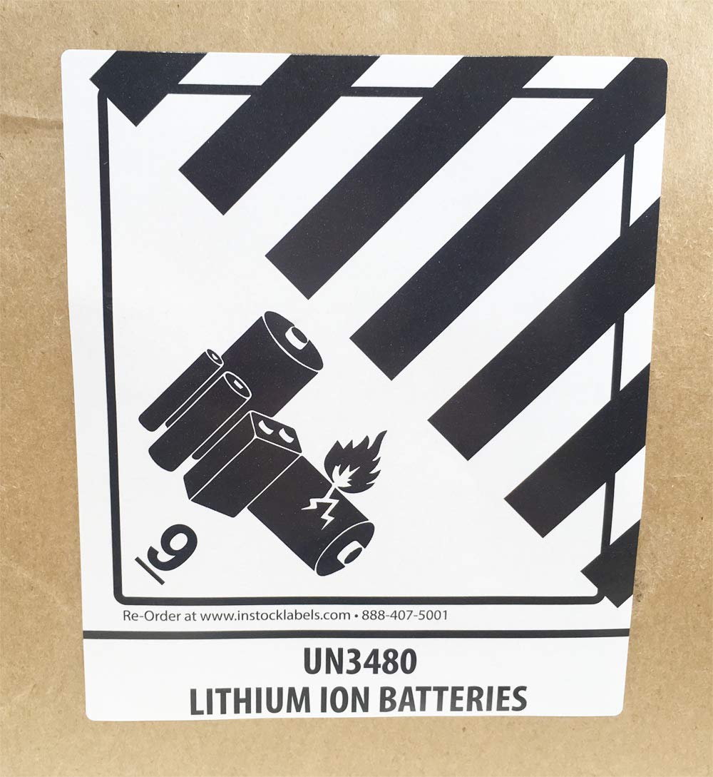 Amazon.com: Hazard Class 9 D.O.T. UN3480 Lithium Ion Batteries