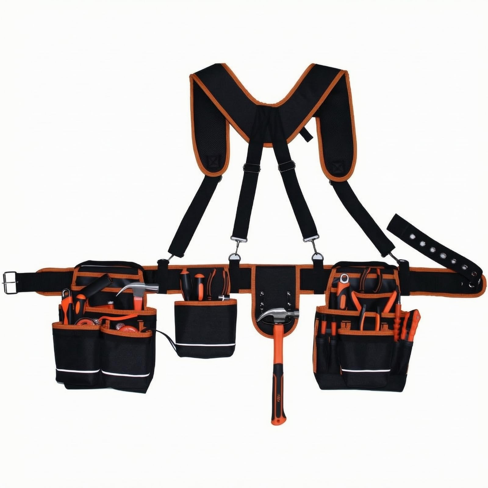 B Baosity Ceinture à Poches | Tissu Oxford Résistant, Ceinture à Brelles, Multifonctionnel, Équip, pr Chantier, Charpentiers