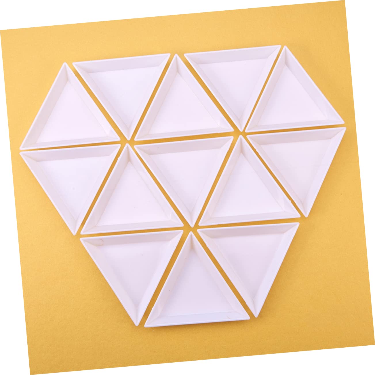 NUOBESTY 44piezas Herramientas Para Joyería Con De Inoxidable y Pala Para Diamantes y Cuentas Bandejas Triangulares Para Manualidades y Organización De Pequeñas