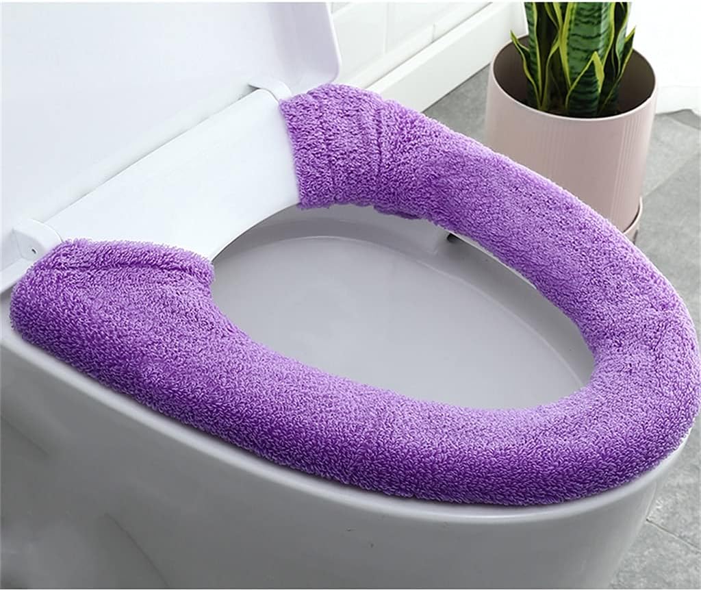 Universal U-Shaped Toilet Seat Cover - Waterproof Button Design for All Seasons - Ideal Household Toilet Lid