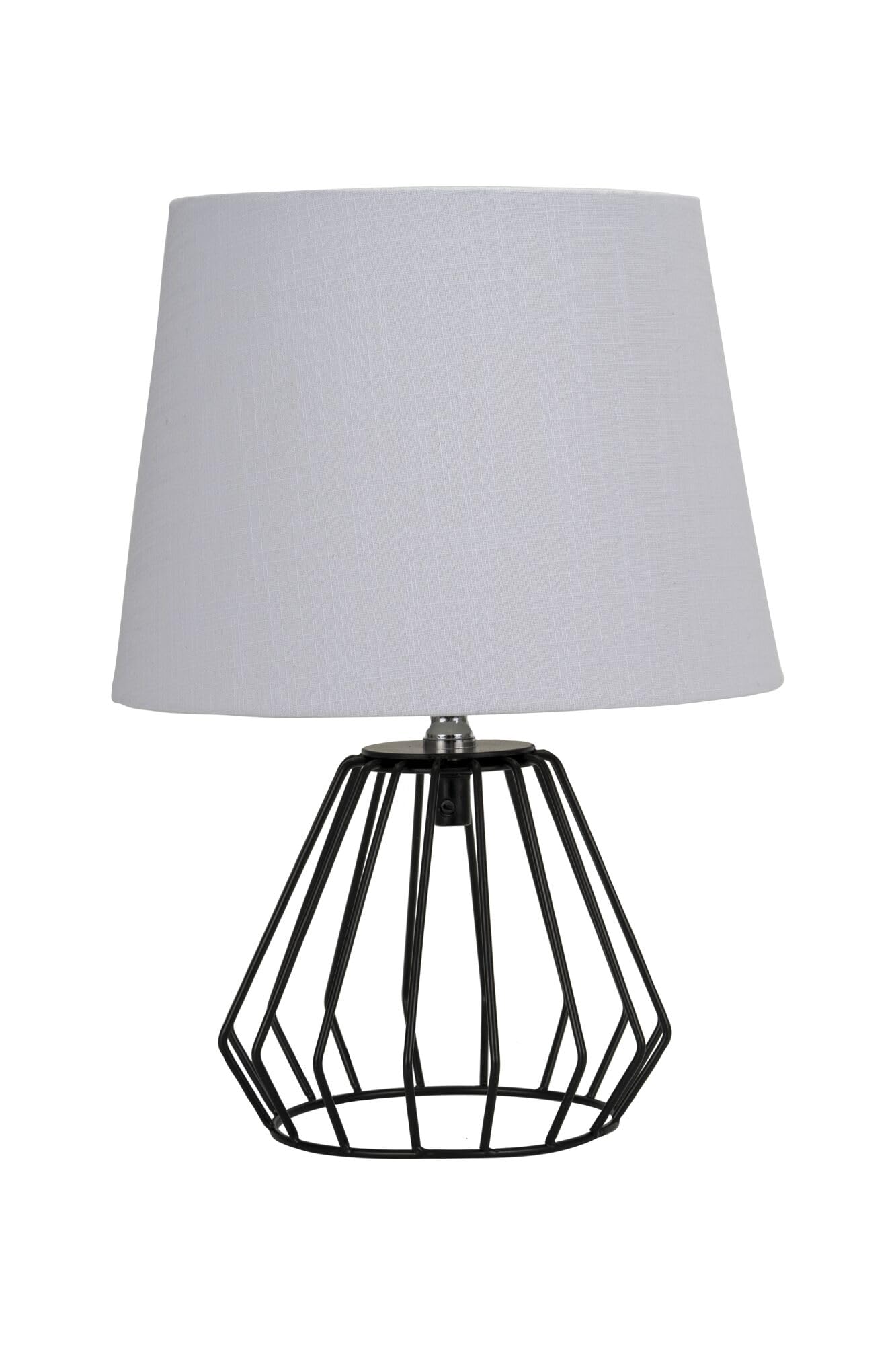 Paulmann Pauleen 48322 Table luminaire Shiny Diamond E27 max. 20W Light Grey, Black matt Fabric, Aluminium Bedside lamp