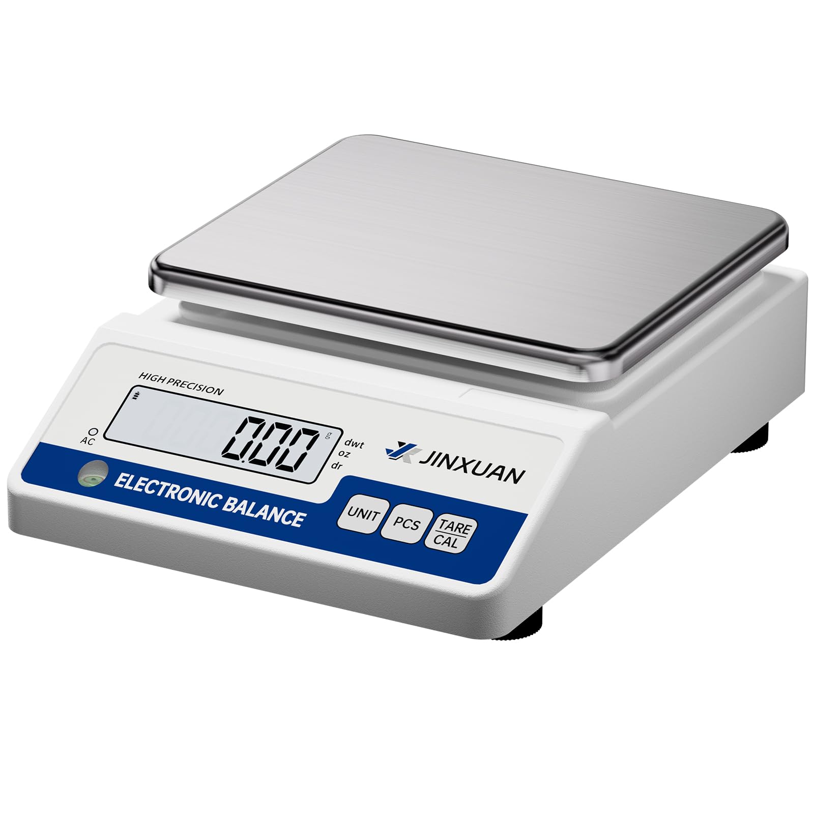 Báscula digital de laboratorio, 1000 g x 0,01 g, con una precisión de 0,01 gramos