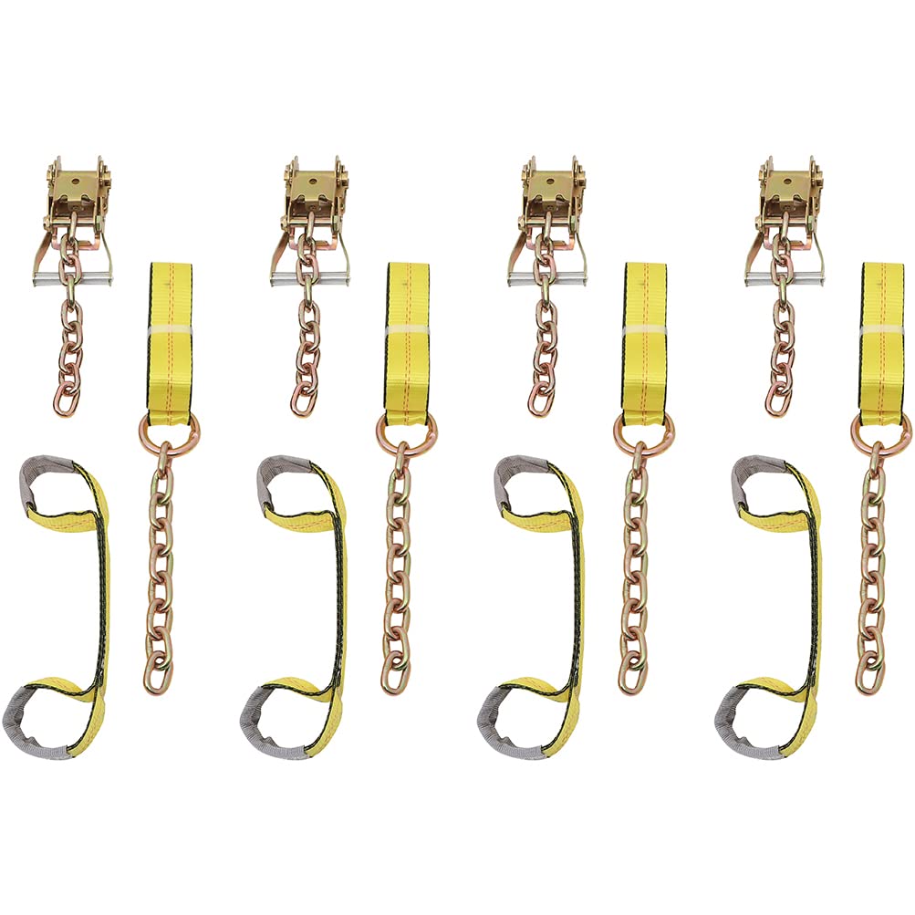 Roll Back Tie Down System Ends 8 Point for Car Hauler Carrier Tow Truck