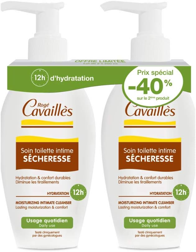 ROGE CAVAILLES Soin Toilette Intime Spécial Sécheresse Duo (2 x 200 ml)