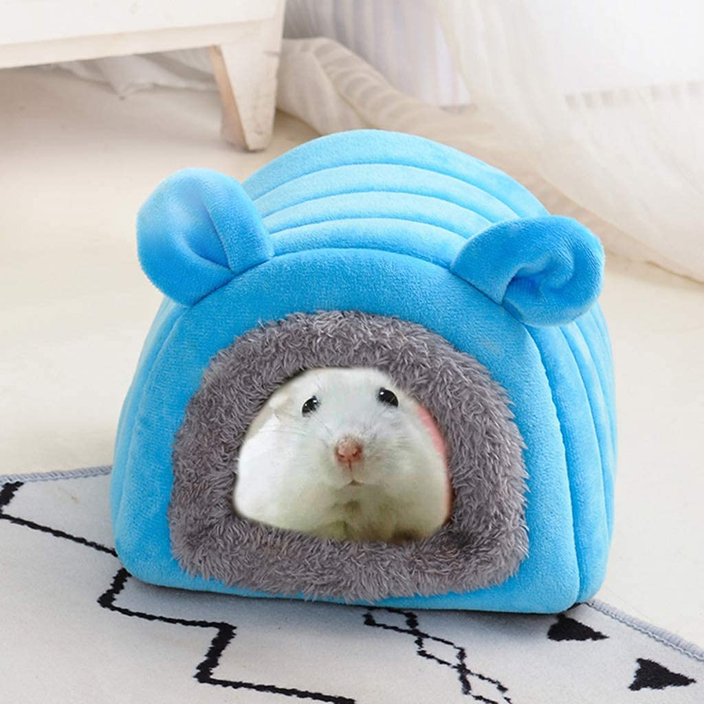 Nid Oiseau Cage Oiseau Perroquet Hamac Hamster Tente Hiver Chaud Sucre Planeur Cage lit de Couchage Maison Grotte 915(Color:Pink)