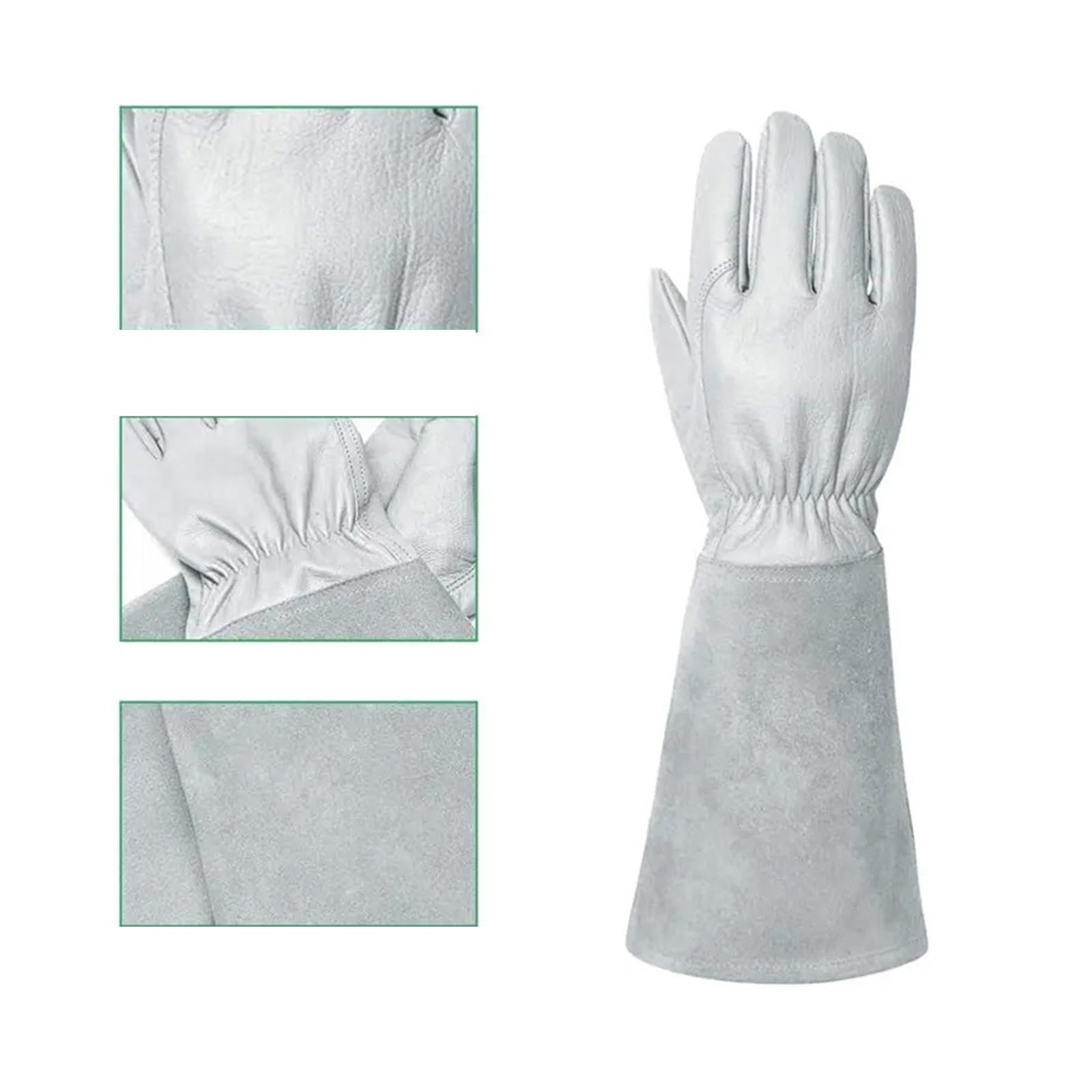 1 paire de gants jardinage en cuir pour Homme et Femme