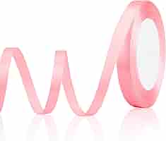 PINｋ RIＢＢON様ありがとうございます Amazon.com: Solid Color Double Faced Pink Satin Ribbon 5/8