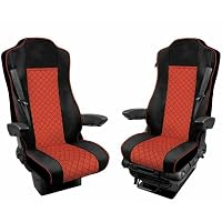 Housse camion Mercedes Arocs alcantara siège passager pliable