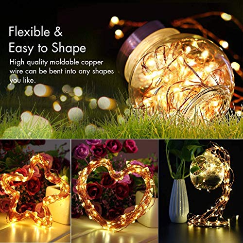 Image of Lexton 10 m Led Copper String Light | USB Sourced | Warm White | for Indoor & Outdoor Decorations, Diwali, Christmas, Wedding, Party, Lawn | Pack of 6