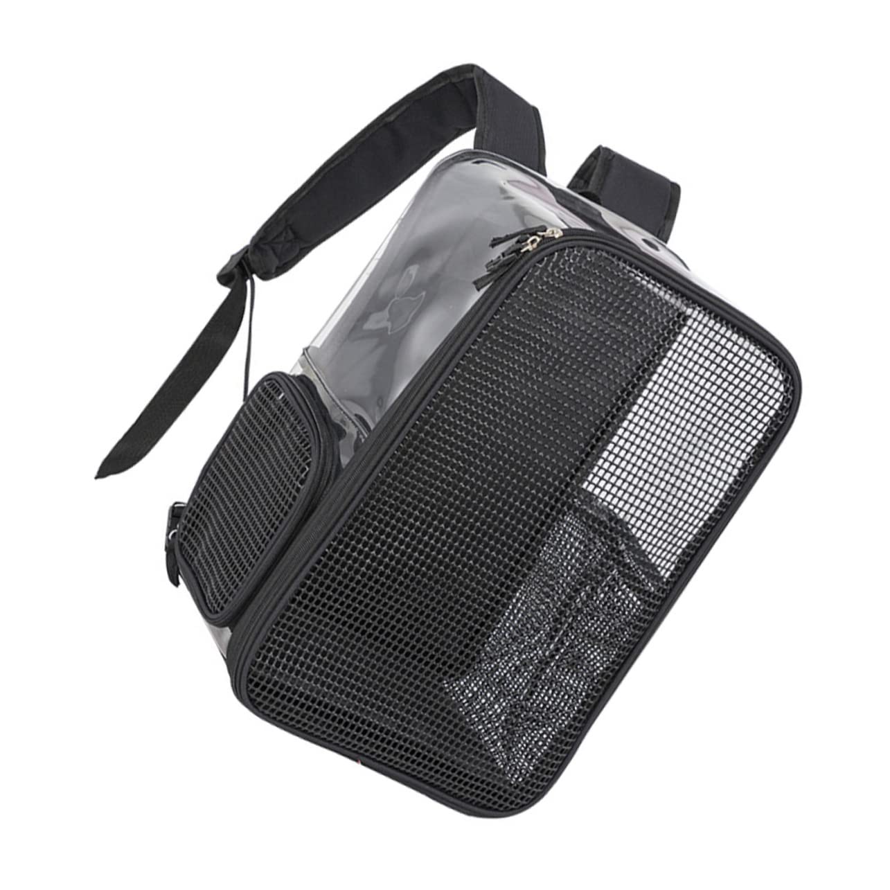 ifundom Mochila para Mascotas Transparente Transpirable, Mochila De Viaje De Alta Capacidad, Material Oxford Cómodo, Tamaño Mediano, Adecuado para Excursiones y Viajes, Especialmente para Gatos