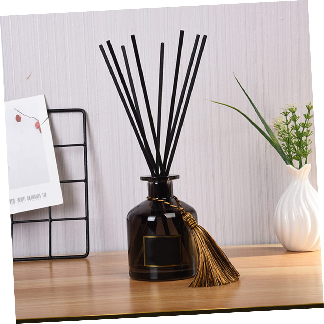 Garneck Aroma Diffuser Replacement 50pcs Fiber Sticks Non-Fading Scent Diffuser Rods for Air