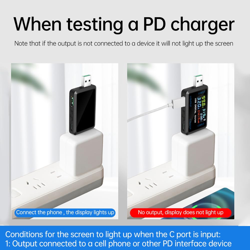 Tester USB, 4,5 – 36 V, USB + typ C, miernik 0-5 A, USB C, miernik napięcia ładowania, prąd ładowania, wydajność, tester ładowarki mobilnej