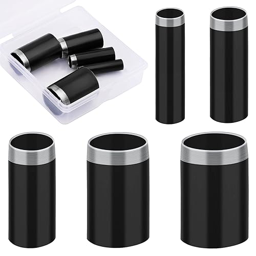 Perforadora de cuero de 5 tamaños, juego de herramientas de cortador de perforación hueco con estuche de almacenamiento, kit de herramientas de