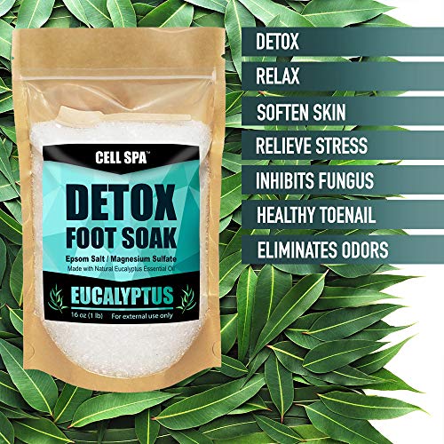 Detox Foot Soak Bath Premium 16 Ounce Eucalyptus Scented miniatura 6