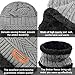 Imagen de Voqeen Gorras Invierno con Bufanda y Suave Encantador Invierno Guantes Táctiles Antideslizante 3 en 1 de Punto Sombreros para Mujeres y Hombres