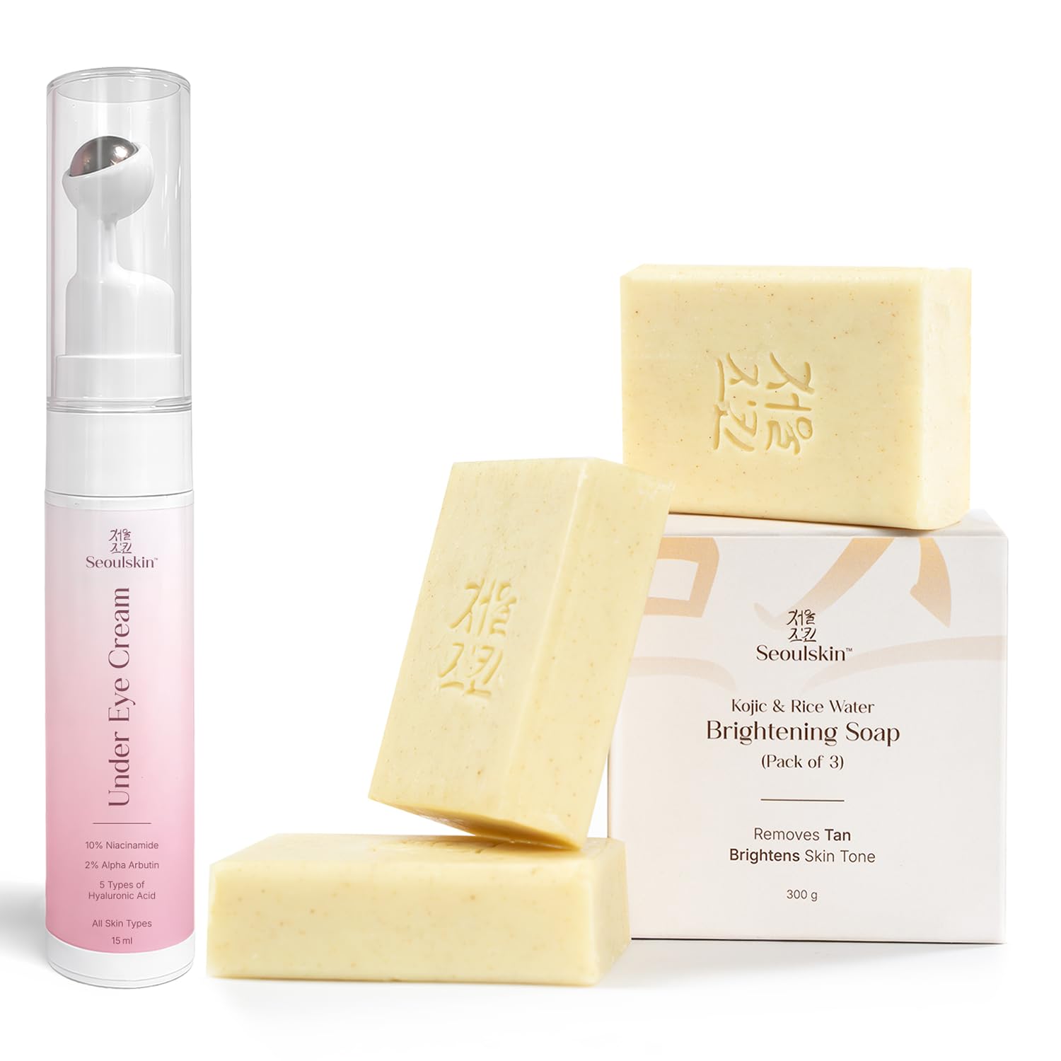 Seoulskin under eye cream | dark circles removal for women and men | Under Eye Gel to Reduce Dark Circles, Puffiness & Wrinkles With Built-in Cooling Massage Roll-On Applicator | 5% Niacinamide, 2% Alpha Arbutin | 15 ml — Amazon image 9