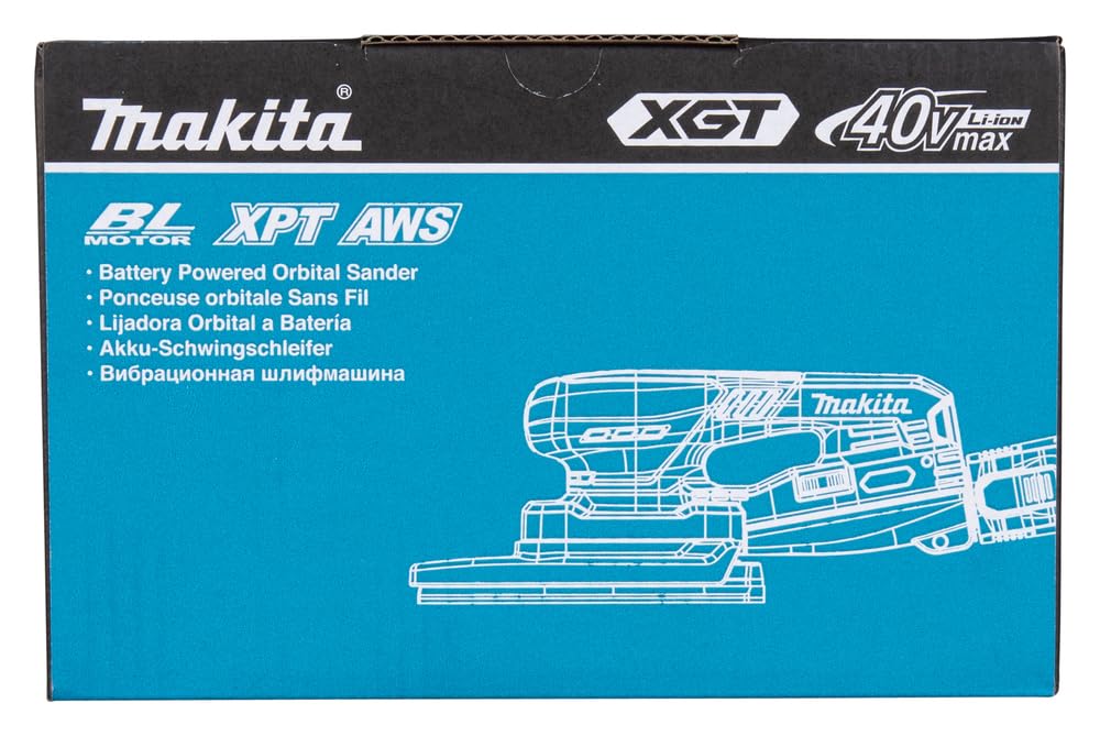 Makita BO006CGZ - Levigatrice a delta a batteria 40 V max. / 100 x 150 mm (senza caricatore e batterie)