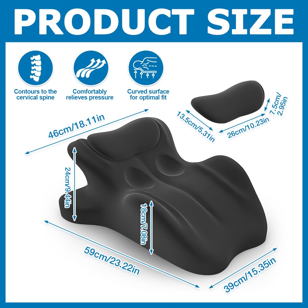 Sex Kissen Für Die Paare, Memory Foam Keilkissen (Schwarz)