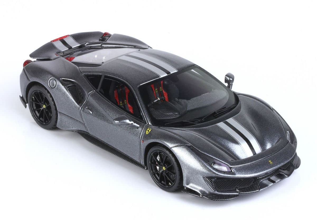 Amazon | BBR 1/43 Ferrari 488 Pista RHD Silverstone Grey 740