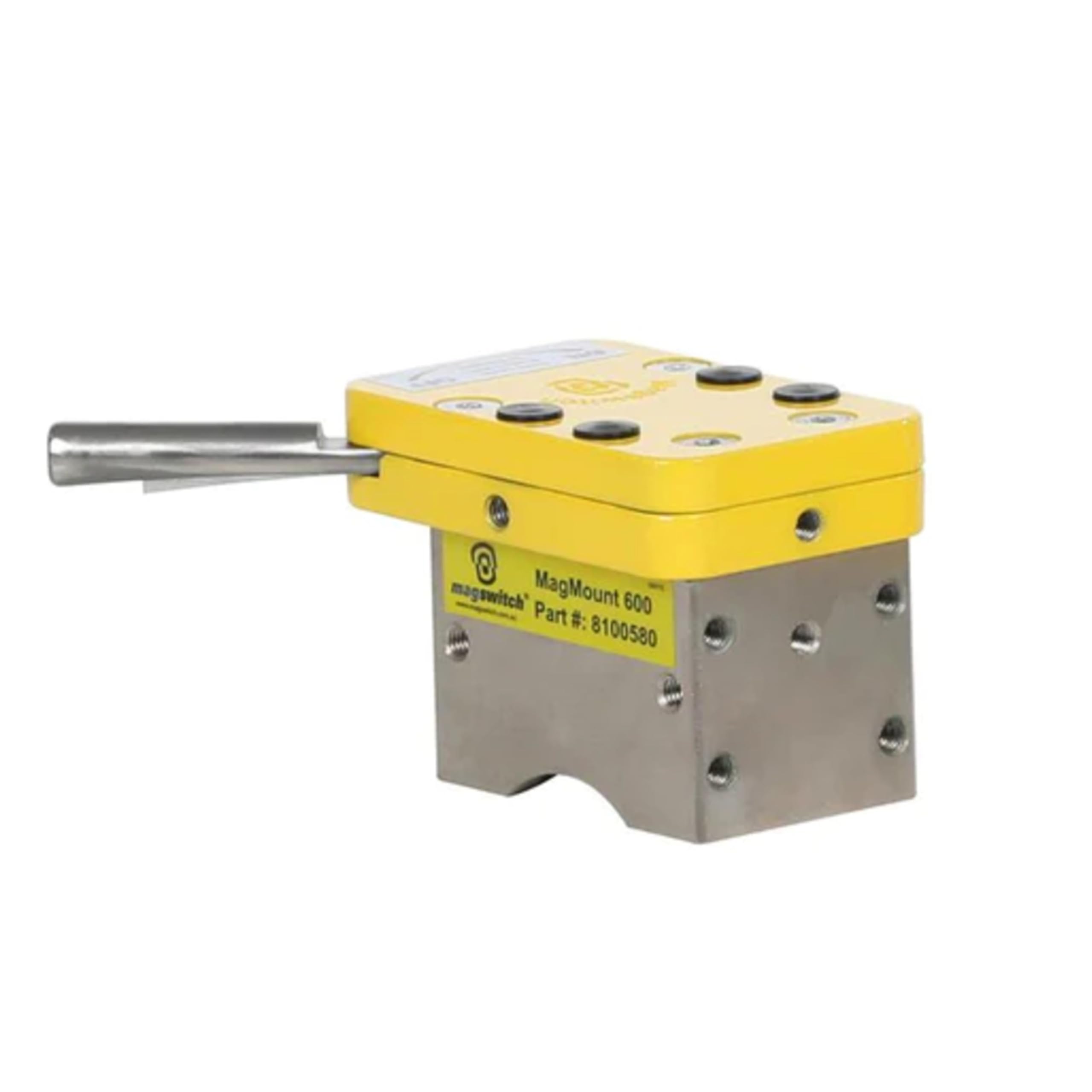 Magmount 600 On Off Magnet - Heavy Duty Switchable Magnet for Tool Placement - 530 lbs Holding Force